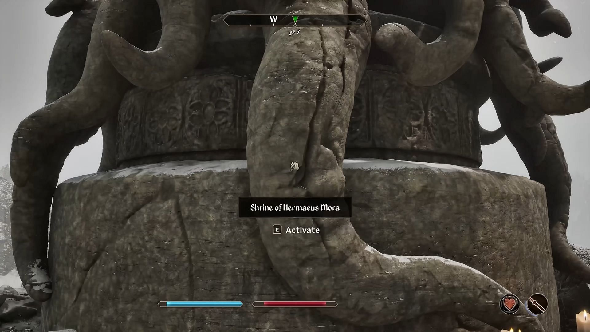 Reaching Hermaeus Mora’s shrine (Image via Bethesda Softworks /Youtube/@ Sam Bram)